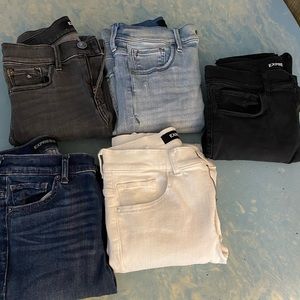 5 pairs of Express Jean Leggings
